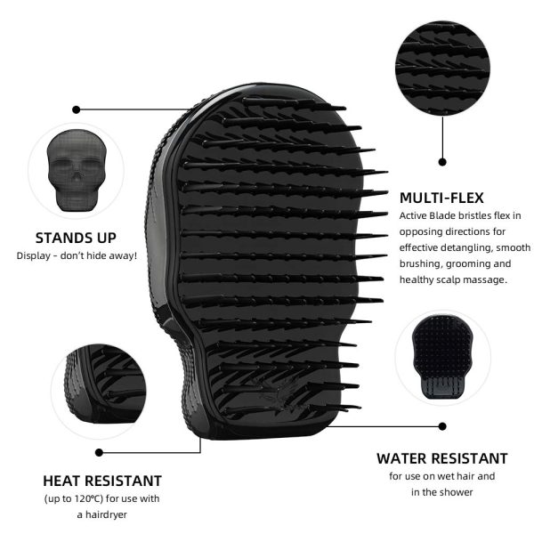 REBEL DETANGLING BRUSH BLACK - Image 5